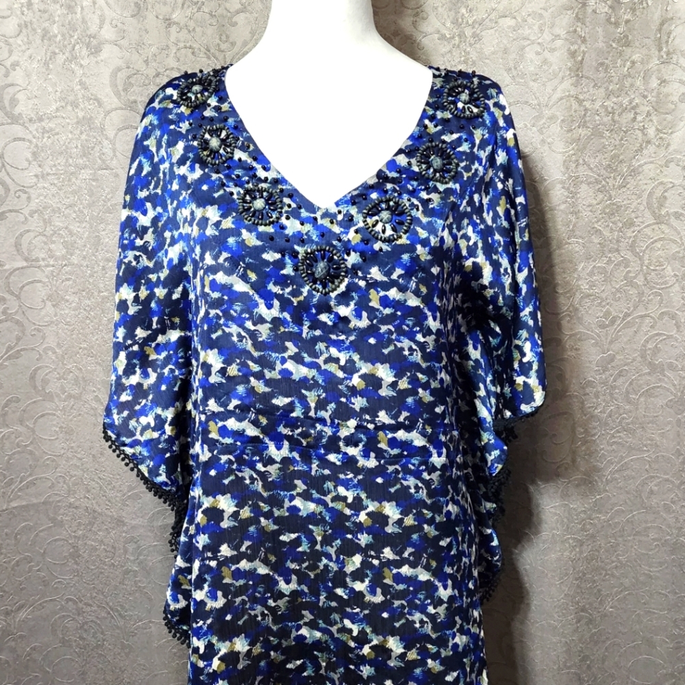 CATO Blouse Bead Embellished Womens Top, size medium